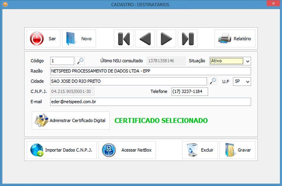 Destinatários